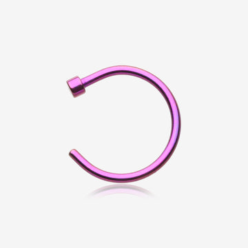 Colorline Basic Nose Hoop Ring-Purple